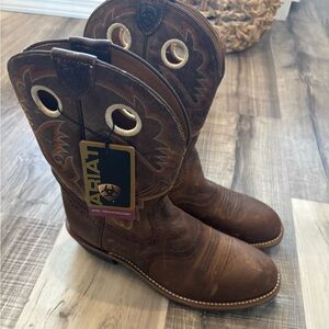 Ariat Tan Leather Western Boots